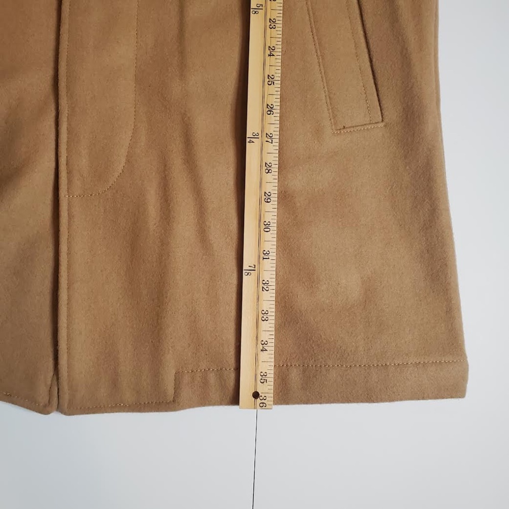 GAP Men's Mid-Length Wool Blend Tan Trench Coat - Picture 10 of 10